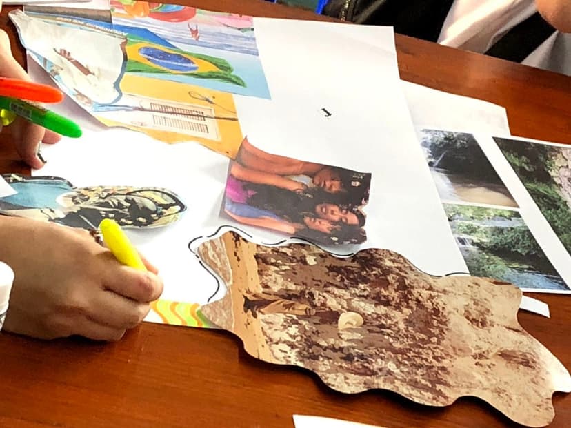 Oficina de recorte, colagem, lambe e zines